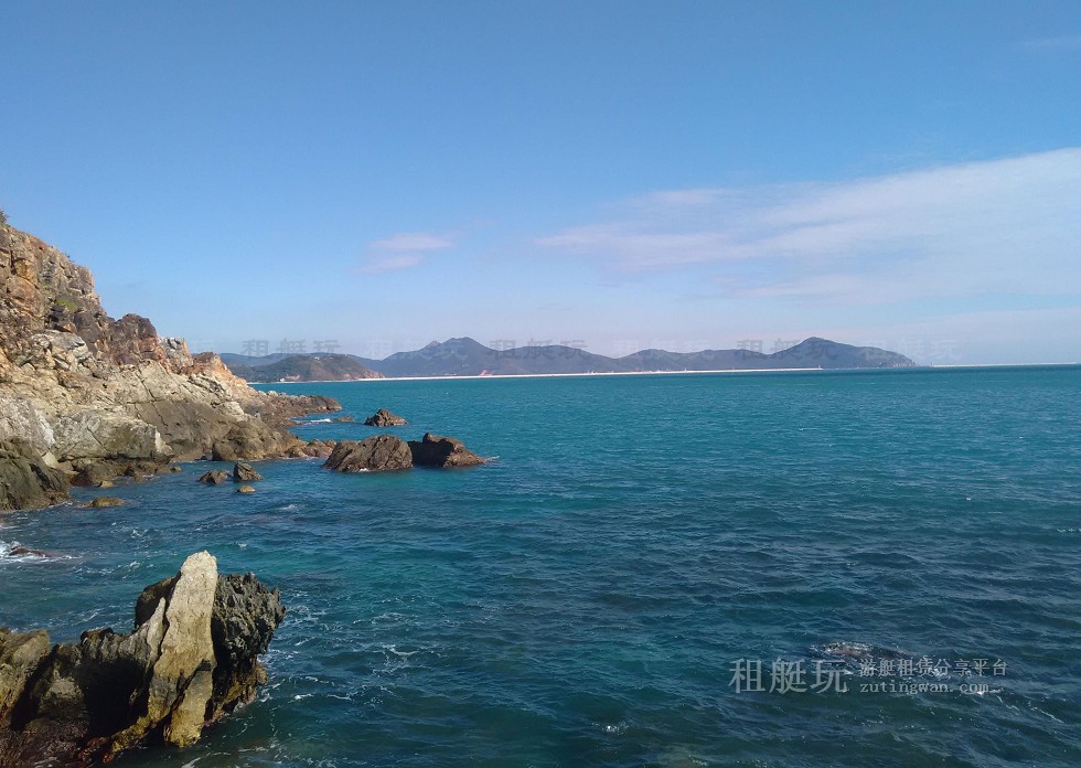 三亞旅游游艇 帆船租賃三亞港——小東海、大東海航線