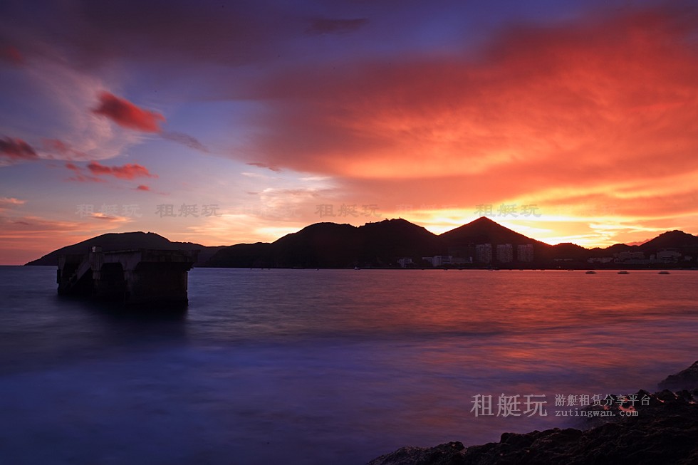 三亞旅游游艇 帆船租賃三亞港——小東海、大東海航線
